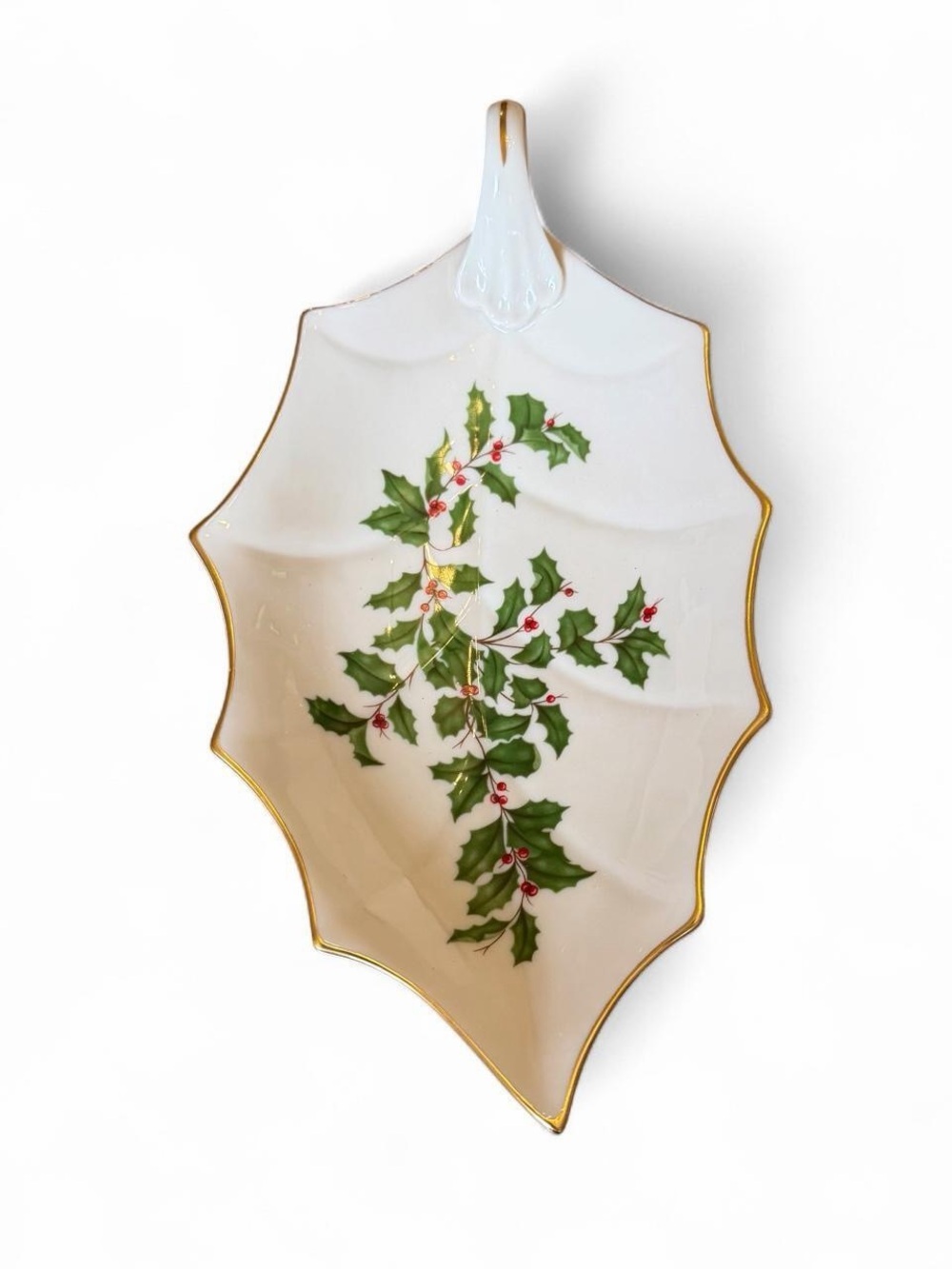 Lenox Holiday 10” Porcelain Candy Dish Tray